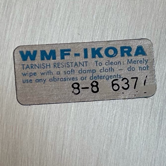 WMF-IKORA Tarnish Resistant Silver Serving Footed Bowl 11.5" Long 11.5" Wide - Picture 10 of 10